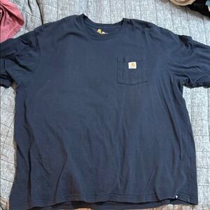 Carhartt x Boston Red Sox Men's Navy Blue Pocket T-Shirt